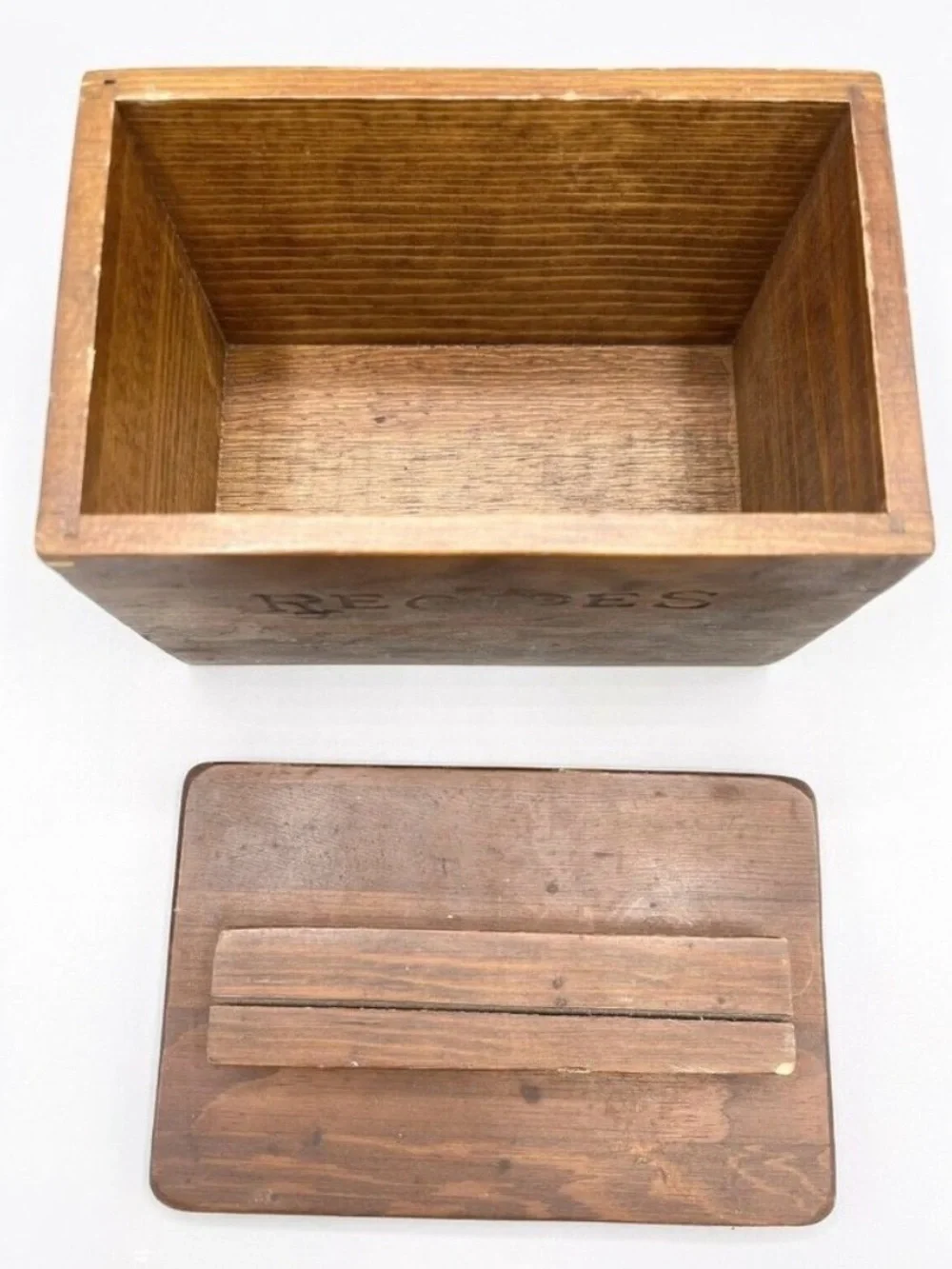 Vintage Wooden Recipe Box